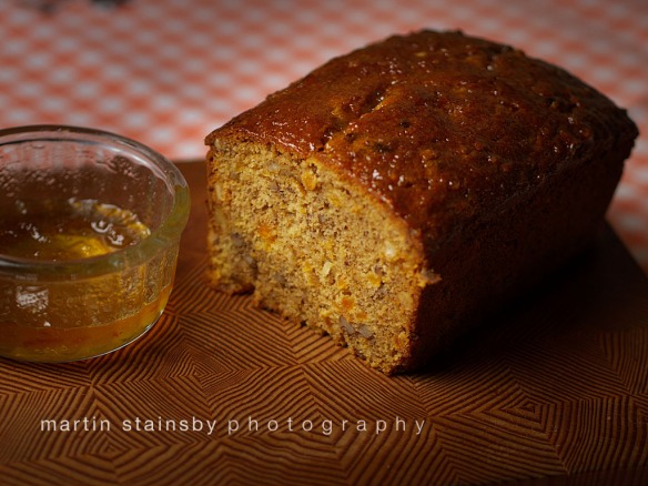 Orange and Apricot Tea Loaf with Marmalade and Honey Glaze by martin stainsby